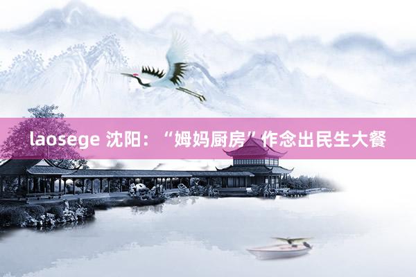 laosege 沈阳：“姆妈厨房”作念出民生大餐
