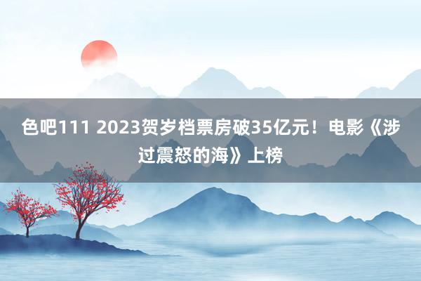 色吧111 2023贺岁档票房破35亿元!电影《涉过震怒的海》上榜