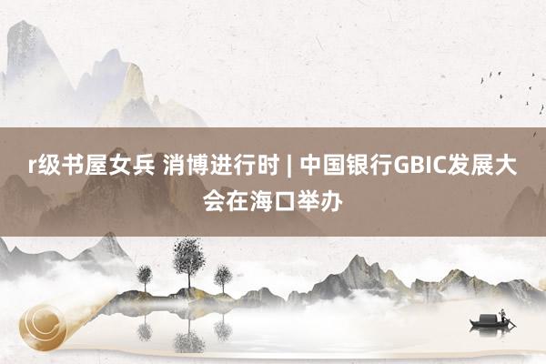 r级书屋女兵 消博进行时 | 中国银行GBIC发展大会在海口举办