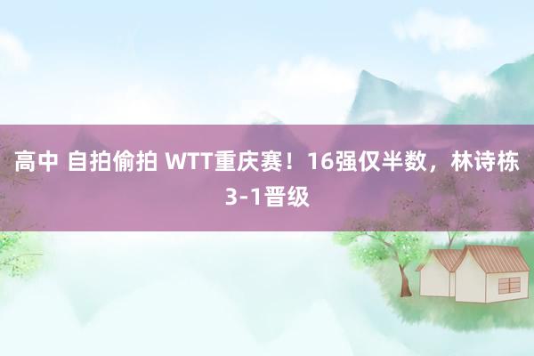 高中 自拍偷拍 WTT重庆赛！16强仅半数，林诗栋3-1晋级